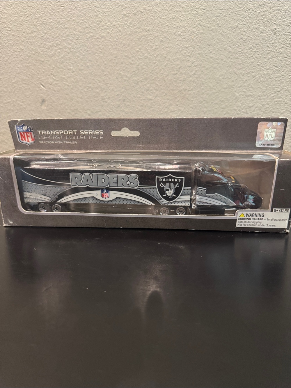 NFL Raiders Die-Cast Transport Series Trailer - Black & Silver collectible